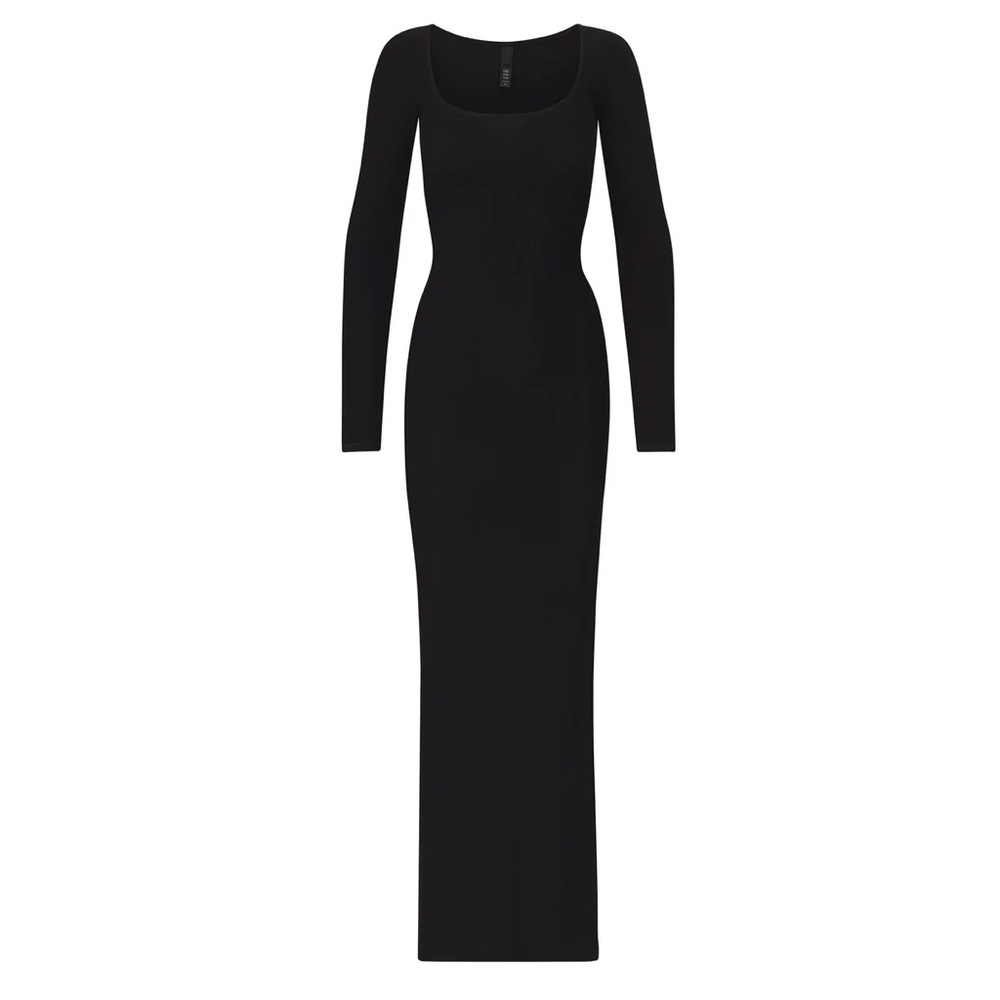Longsleeve Black Skims Soft Lounge Dress